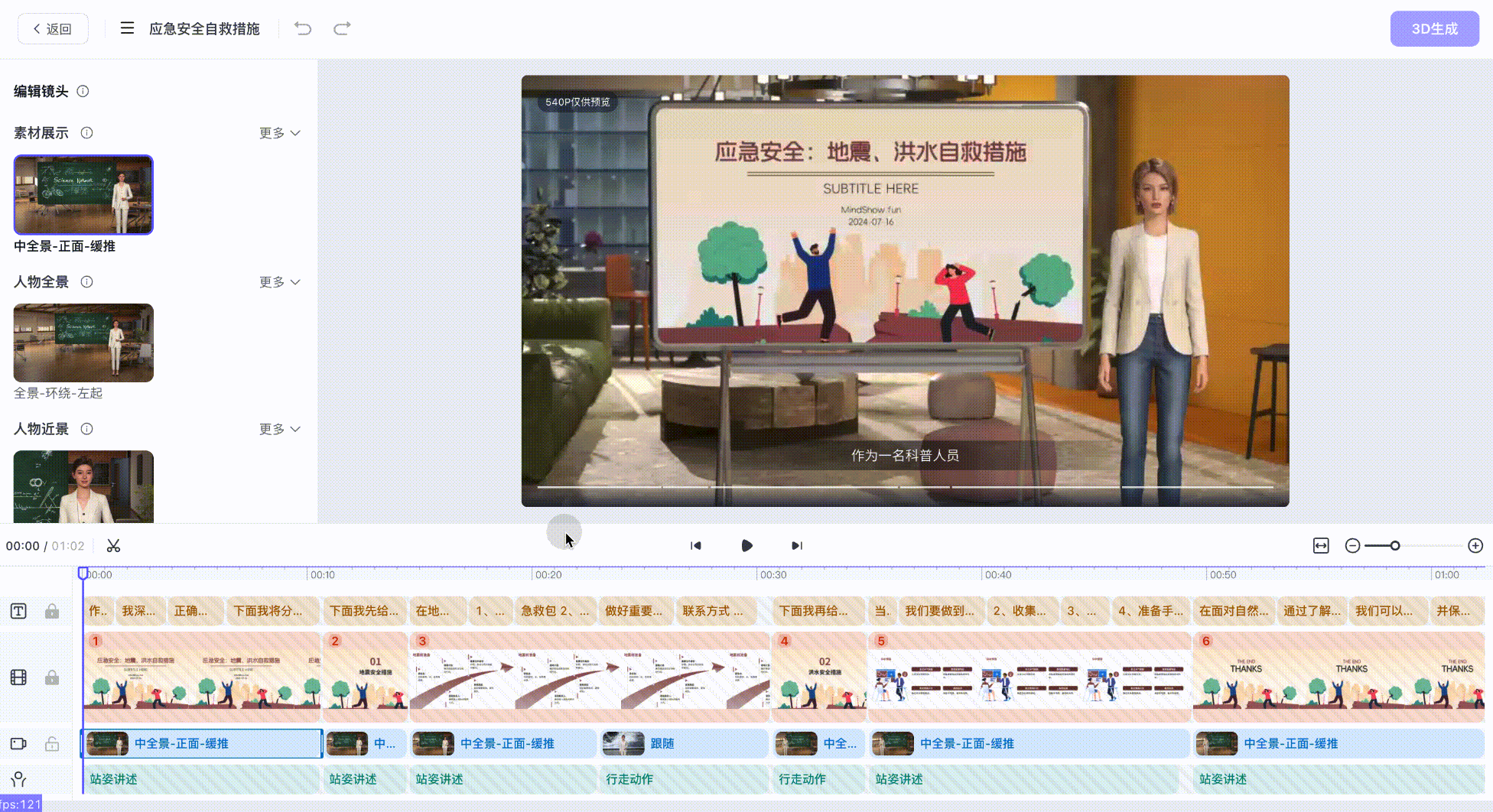 镜头编辑操作方式