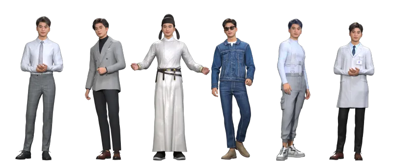 自定义3D数字人的妆容、服装和配饰